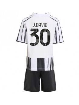 Billige Juventus Jonathan David #30 Hjemmedraktsett Barn 2025-26 Kortermet (+ Korte bukser)